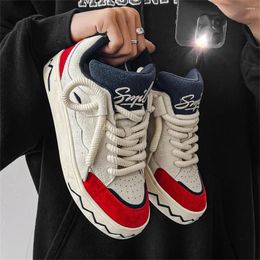 Casual Shoes Anti-slip Red For Men Brands 2024 Sneakers 43 Size Tenis Sports High Fashion Portable Celebrity Boty