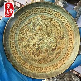 Necklace Earrings Set Old Patina Dragon And Phoenix Dishes Dry Year Words Brush Wash Teacups Support Living Room Decorative Bronzes.