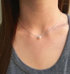 Pendant Necklaces Floating Pearl Necklace Dainty Single Simple Everyday Necklaces Bridesmaid Necklaces12734838