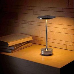 Table Lamps Aluminium Alloy Desk Lamp LED Rechargeable Lights For Bar Living Room Reading Book USB Night Light