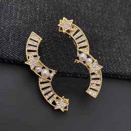 Luxury 18k Gold-Plated Earrings Brand Designers Classic Retro Design Fashionable Casual Brooch High-Quality Jewelry Inlaid Brooch High-Quality Gift Box