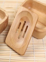 Natural Bamboo Soap Dish Container Soap Tray Storage Rack Holder Plate Stand Bamboo Soap Tray Box for Bathroom Sink Bath Shower Pl8200282