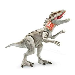 Other Toys Jurassic World Large Size ** Rex Dinosaur Tyrannosaurus Triceratops Series Action Joint Sound Effect Model Toy Children GiftL240502