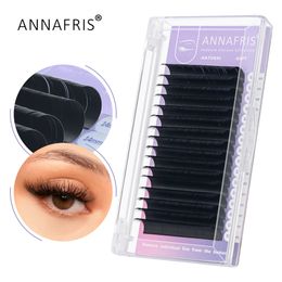 False Eyelashes Extension C D Curl Individual Supplie Volume Mink Lashes Natural Tray Maquiagem Premium Matte Black 16rows