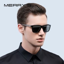 MERRY'S Fashion Unisex Retro Aluminium Sunglasses Men Polarised Lens Brand Designer Vintage Sun Glasses For Women UV400 S'8286 211J