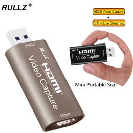 Cards Rullz 4k Usb 2.0 3.0 Hdmi Video Capture Card Phone Game Webcast Course Study Video Recording Board 1080p 60fps Pc Live Streaming