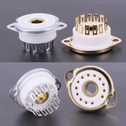 Amplifier 13Pins Ceramic Tube Socket For Nixie GN4,B5092,B13B,ZM1020 Vacuum Tube DIY HIFI Audio Amplifier Chassis Mount