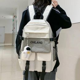 Backpack Large Capacity Women's Travel Casual Bag Preppy Student Schoolbag Men's For Teenagers Book