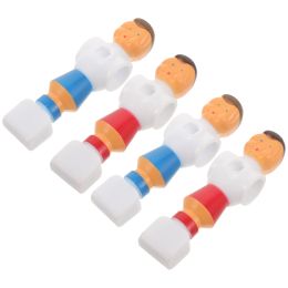 Tables 4 Pcs Table Football Figurines Toys Game Accessories Soccer Foosball Player Statues Figures Complete Team