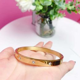 Lover Design Feel Bracelet Jewelry Smooth Womens Fashion Diamond Bangles with cart original bracelets