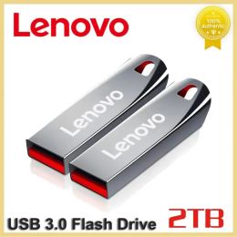 Adapter Lenovo 1TB USB 3.0 Metal Flash Drive Memory 2TB 512GB 256GB 128GB Waterproof Usb Stick High Speed Flash OTG Pen Drive For PC