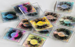 Premium Fluffy 25mm thick mink false eyelashes super long soft vivid fake lashes mink eye makeup 12 models available DHL 1861327