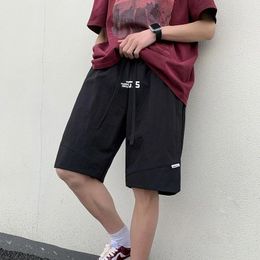 Men's Shorts Summer Trendy Sports Capris Loose Oversized Casual Youth Beach Pants
