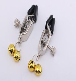Metal Silver Adult BDSM Sex Toy Fantasy A pair Clamps Clips Ring Chain Fetish For Women4822137