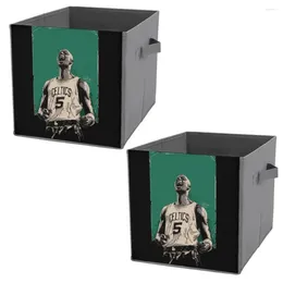 Storage Bags Folding Box Kevins And Garnetter KG The BIG TICKET Da Kid 2024 Basketball Stars (4) Bins Multifunctional Towels