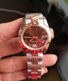 Fashion Ladies watches 31 mm 178341 Diamond 18k Rose Goldl Brown Dial Asia 2813 Automatic Mechanical Excellent Women039s Watch 2722694