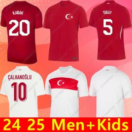 24 25 Kids Turkiye Soccer Jersey 2024 2025 Euro Cup Turkey National Team Home Away DEMIRAL Kokcu YILDIZ ENES calhanoglu Football Shirts Kit