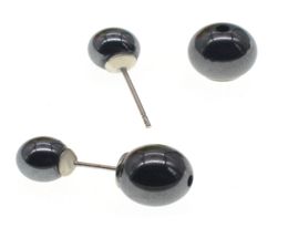 Magnetic Stud Earrings Minimalist Jewellery 2 Pairs Set 8MM 6MM Magnet Magnetic Men039s and Women039s9905087