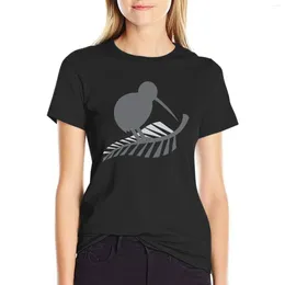 Women's Polos Kiwi Bird And A Silver Fern Zealand T-shirt Oversized Female Summer Tops Dress For Women Graphic