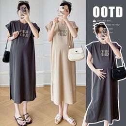 Internet celebrity fashion summer casual loose and slimming age reducing lazy maternity dress