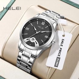 Wristwatches HELEI Models 2024 Helmsman Series Fashion Avant-garde Multi-function Quartz Movement Men's Watches