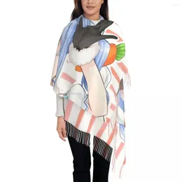 Scarves Custom Printed Hololive Usada Pekora Scarf Men Women Winter Warm Shawls Wraps