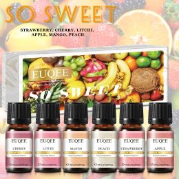 Candles EUQEE Premium Fragrance Oils Set For Men & Women6x10ml,Scented Essential Oil for Diffuser, Aromatherapy,Candle Making, DIY Soap