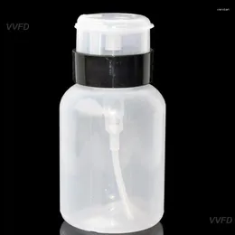 Storage Bottles Portable Nail Polish Bottle Stylish Empty Pump Dispenser Art Tools For Manicure Care Reliable