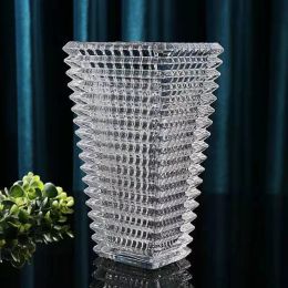 Vases High quality luxury crystal vase flower flower crystal glass wedding decoration diamond vase brilliant high quality crystal vase