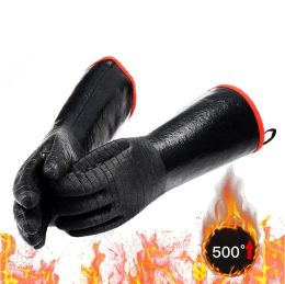 Gloves Bbq Gloves High Temperature Resistance Oven Mitts Fireproof Barbecue Heat Insulation Microwave Gloves Kitchen waterproof