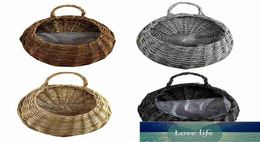 Garden Wallmounted Flower Basket Large Size Handmade Rattan Flowerpot Rustic Birds Nest Basket Pot Wicker Hang Basket5810230