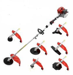 New Model Garden Trimmers 52CC 2 strokeAir Cooling Brush CutterGrass Cutting ToolWhipper Sniper with Metal BladesNylon Heads6299989