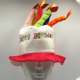 3PCS Candles Birthday Cake Hat Birthday Candle Hat Adult Happy Birthday Party Decor Kids Hat Birthday Gift Decor Birthday Decoration