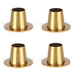 Candles 1/2/4Pcs Metal Candle Holders Candles Base Candlesticks For Home Wedding Decoration Retro Candlesticks Home Table Decor