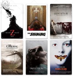 2021 Horror Movie Metal Poster Plaque Metal Vintage Thriller Movie Metal Tin Sign Wall Decor for Bar Pub Club Man Cave Living Room7000999