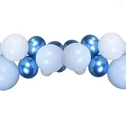 Party Decoration -85Pcs Blue White Silver Metal Balloon Garland Arch Wedding Event Baby Shower Birthday Decor