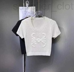 Women's Tanks & Camis designer 2024 Knits Tees luxury Shirt Letter Designer T Womens Tops Knitted Sweater MV2A