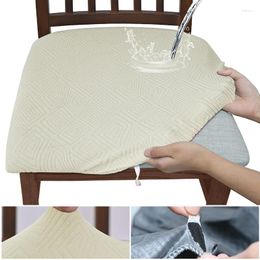 Chair Covers Waterproof Dining Room Cover Seat 13solid Colors Removable Washable Elastic Cushion For Home El