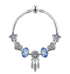 Charms fit for Bracelets Blue Star Beads Dream Catcher Dangle Pendant Bangle love Bead Diy Wedding Jewellery Accessories5749982