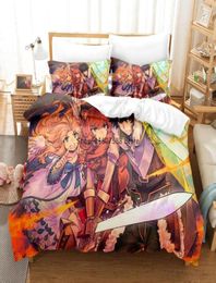 Bedding Sets Anime The Rising Of Shield Hero Set Luxury Duvet Cover Kids Bedclothes 2pcs 140x200 Decor Home Textiles9318250