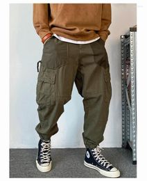 Men's Pants Japanese Streetwear Casual Cargo Men Clothing Harajuku Khaki Jogging Fashion High Quality Joggers Harem Trousers