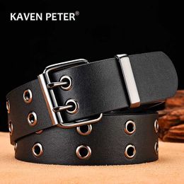 sories Fashionable metal mens luxury Western leather wide belt buckle mens casual retro waist Str Pu leather belt 4.0cm waist belt J240506