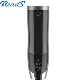 Rends Male Masturbator Automatic Piston Heat Sex Machine Rechargeable Masturbation Cup Pussy 3D Real Vagina Sex Toys For Men S10257436950