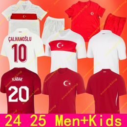 24 25 Kids Turkiye Soccer Jersey 2024 2025 Euro Cup Turkey National Team Home Away DEMIRAL Kokcu YILDIZ ENES calhanoglu Football Shirts Kit S-2XL