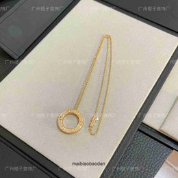 Cartre High End jewelry rings for womens V Gold CNC Precision Full Sky Star Necklace Full Diamond Advanced Couple Light Luxury Collar Chain Original 1:1 With Real Logo