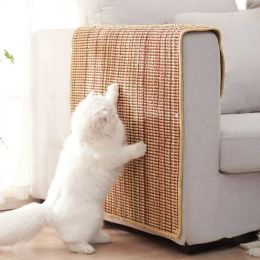 Houses Kitten Claws Grinding Pet Sofa Bed Protection Cushion Cover Bite Resistent Coloured Stripes Cat Scratch Sisal Pad Wraparound