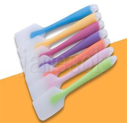 Bake Gadget Silicone Kitchen Accessories Soft Seamless Spatula Butter Cream Scraper Brush Baking Maker 6Colors dc9673461296