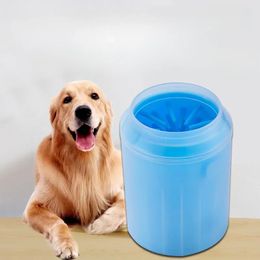 Dog Paw Cleaner Cup Soft Silicone Foot Cleaning Brush Portable Pet Dogs Towel Foot Washer Foot Cleaning Bucket Dog Accessories