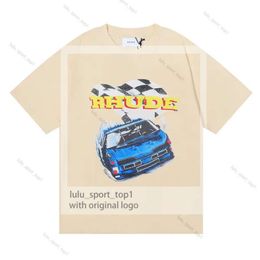 Mens Designer T Shirt Sports Shirts Sweatshirt Rhude T Shirt Mens Designer T Shirt Embroidery Shirts Man Womens Luxury Men Trend Printing Clothes Big Size 123