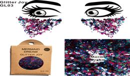 GL03 Mermaid Dream Chunky Eye Glitter Face Body Sequins Decorations Festival Body Dance Makeup Body Art7280348